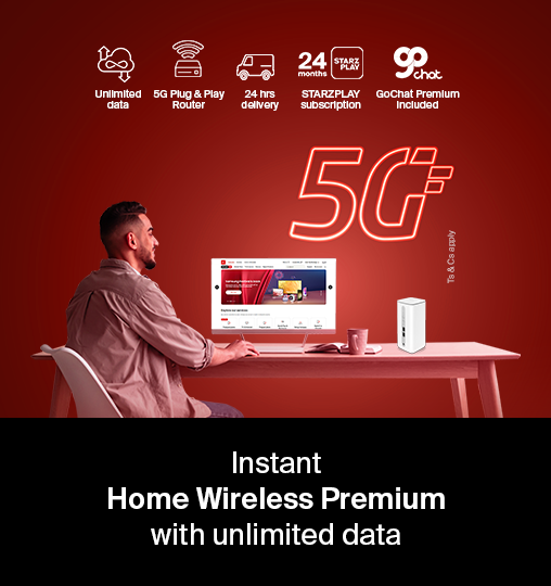 e& (etisalat and ) UAE Unlimited Data with Etisalat Home Wireless Packages